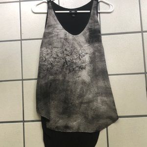 Racer back black tank